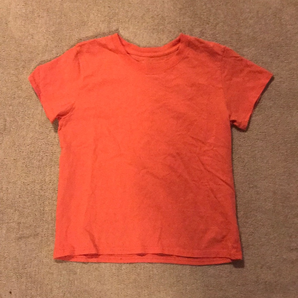 urban outfitters neon pink/orange t shirt